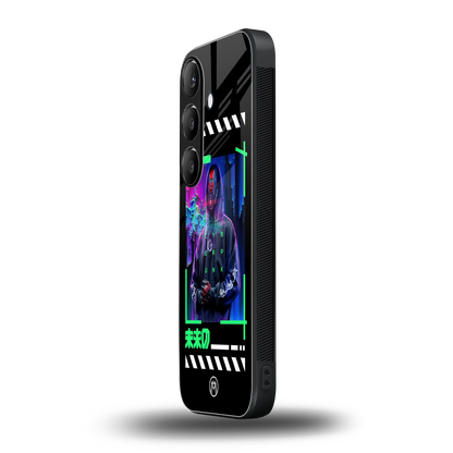 cyberpunk back phone cover | glass case for samsung galaxy s24 fe