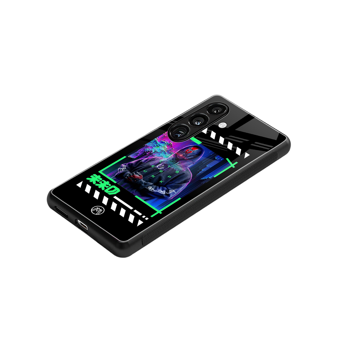 cyberpunk back phone cover | glass case for samsung galaxy s24 plus