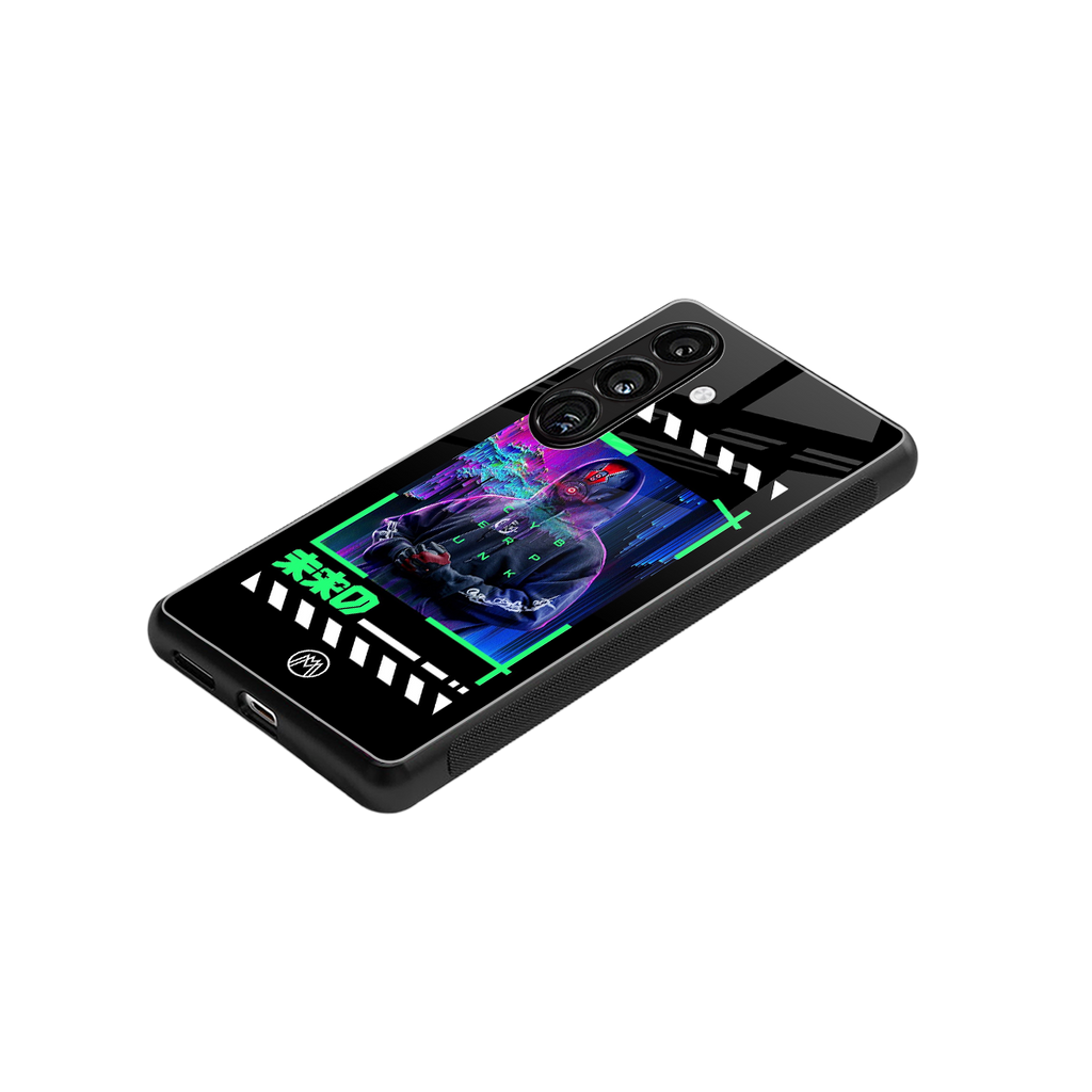 cyberpunk back phone cover | glass case for samsung galaxy s23 plus