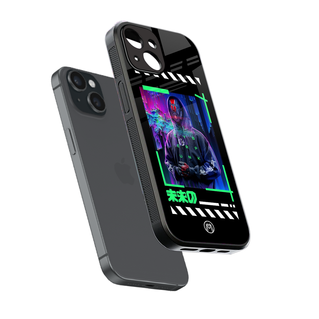 cyberpunk back phone cover | glass case for iphone 14