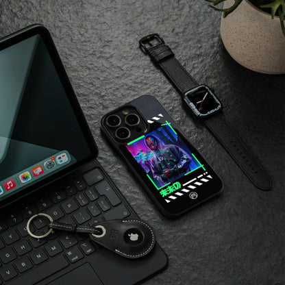 cyberpunk back phone cover | glass case for google pixel 9 pro xl