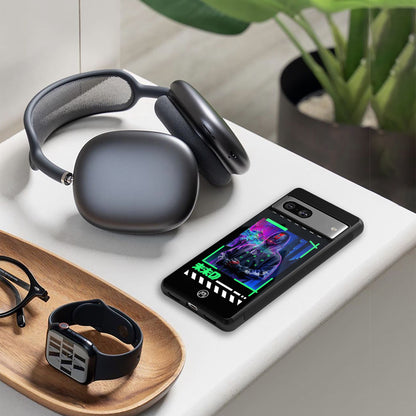 cyberpunk back phone cover | glass case for iphone 15 plus