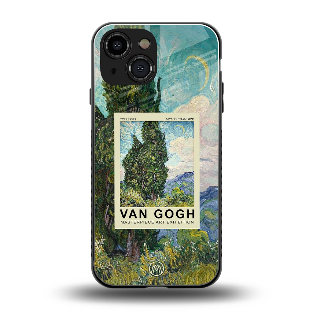 cypresses back phone cover | glass case for iphone 13 mini
