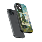 cypresses back phone cover | glass case for iphone 13 mini