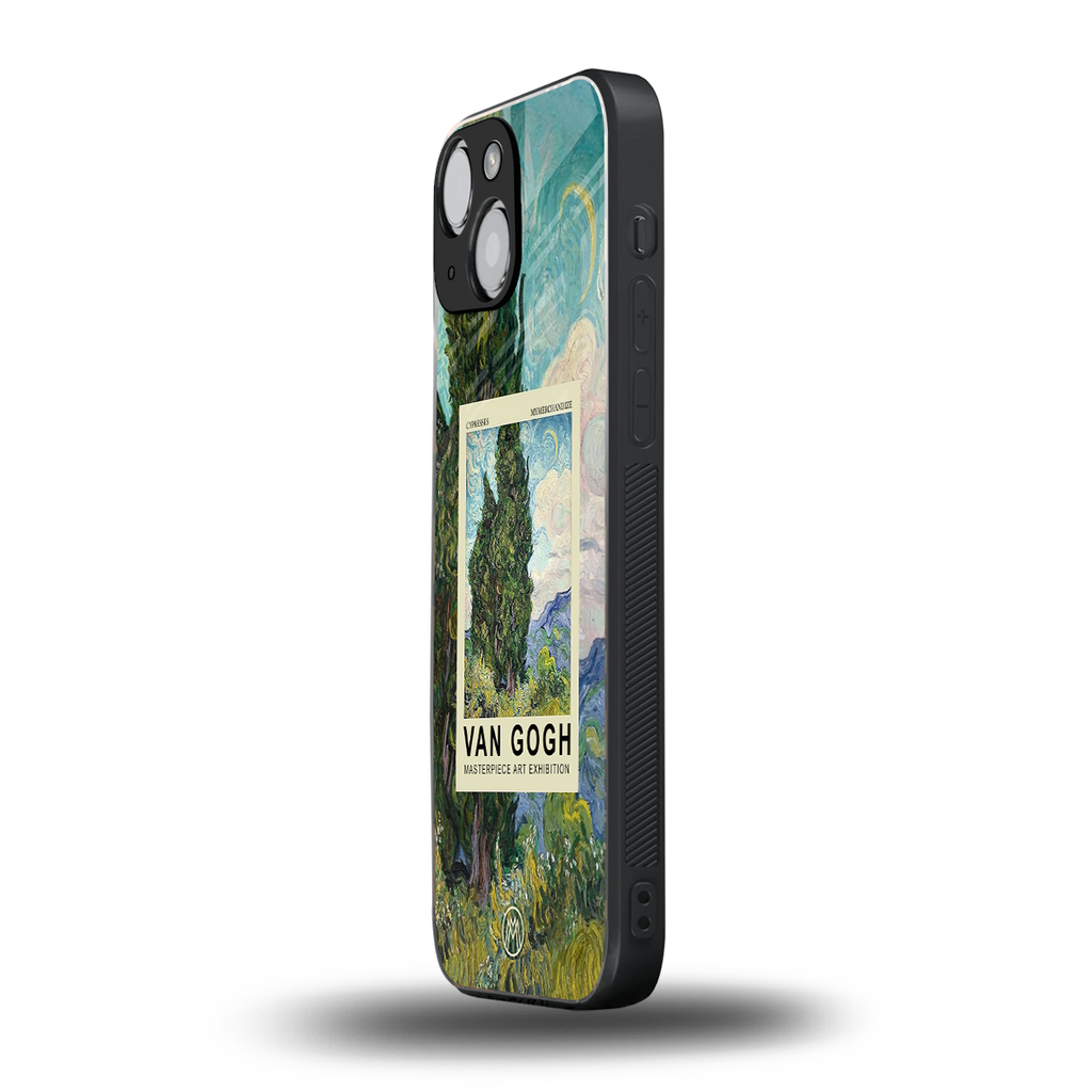 cypresses back phone cover | glass case for iphone 13 mini