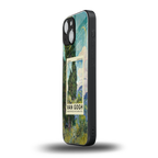 cypresses back phone cover | glass case for iphone 13 mini