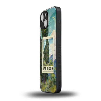 cypresses back phone cover | glass case for iphone 13 mini