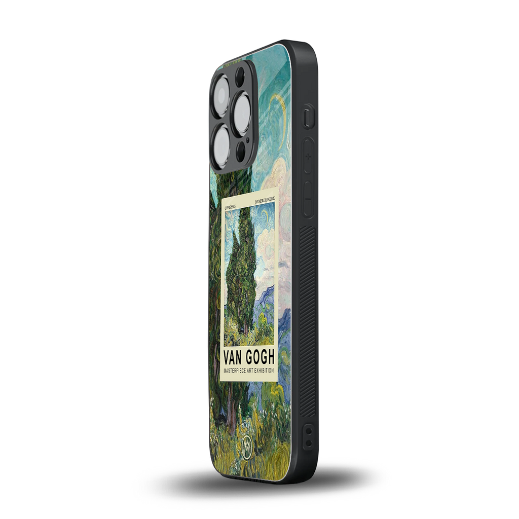 cypresses back phone cover | glass case for iphone 13 pro