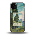 cypresses back phone cover | glass case for iphone 14 plus