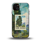 cypresses back phone cover | glass case for iphone 14 plus