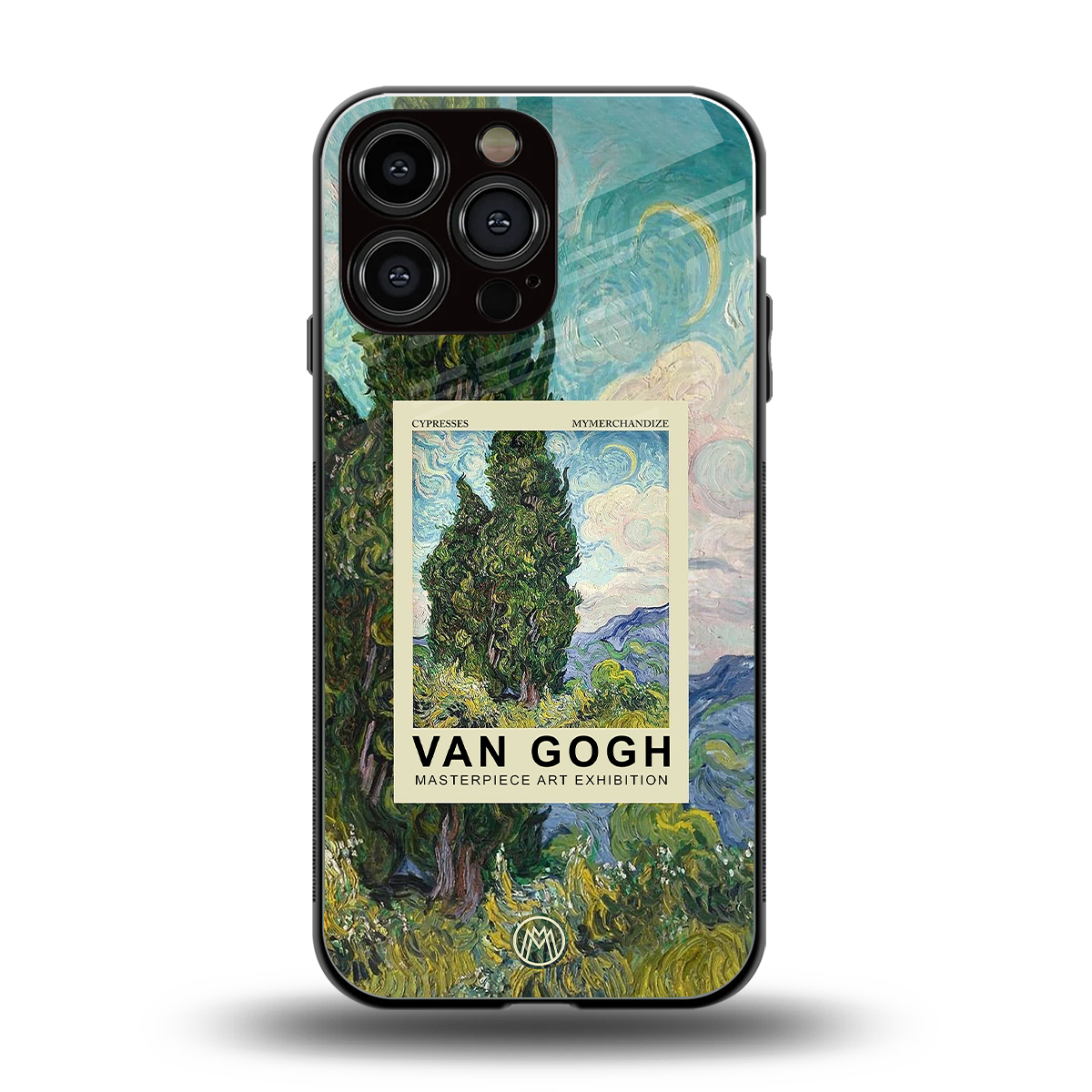 cypresses back phone cover | glass case for iphone 14 pro max