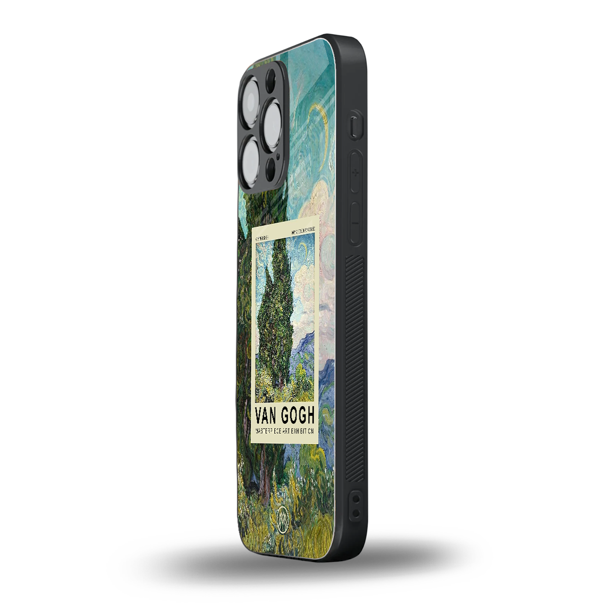 cypresses back phone cover | glass case for iphone 15 pro max