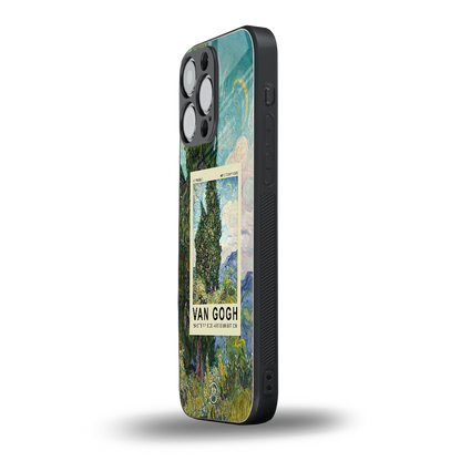 cypresses back phone cover | glass case for iphone 14 pro max