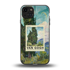 cypresses back phone cover | glass case for iphone 15