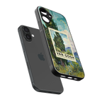 cypresses back phone cover | glass case for iphone 16 plus