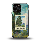 cypresses back phone cover | glass case for iphone 16 pro max