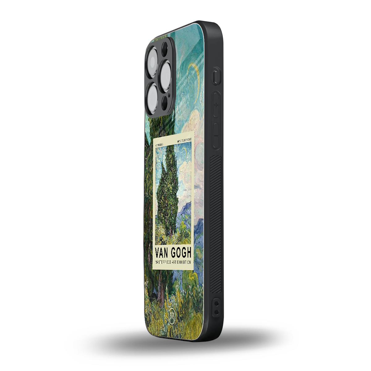 cypresses back phone cover | glass case for iphone 16 pro max