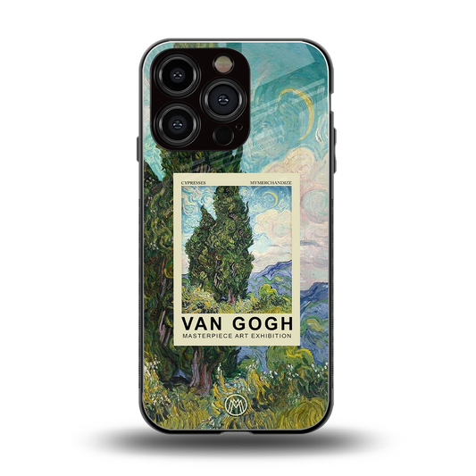 cypresses back phone cover | glass case for iphone 16 pro