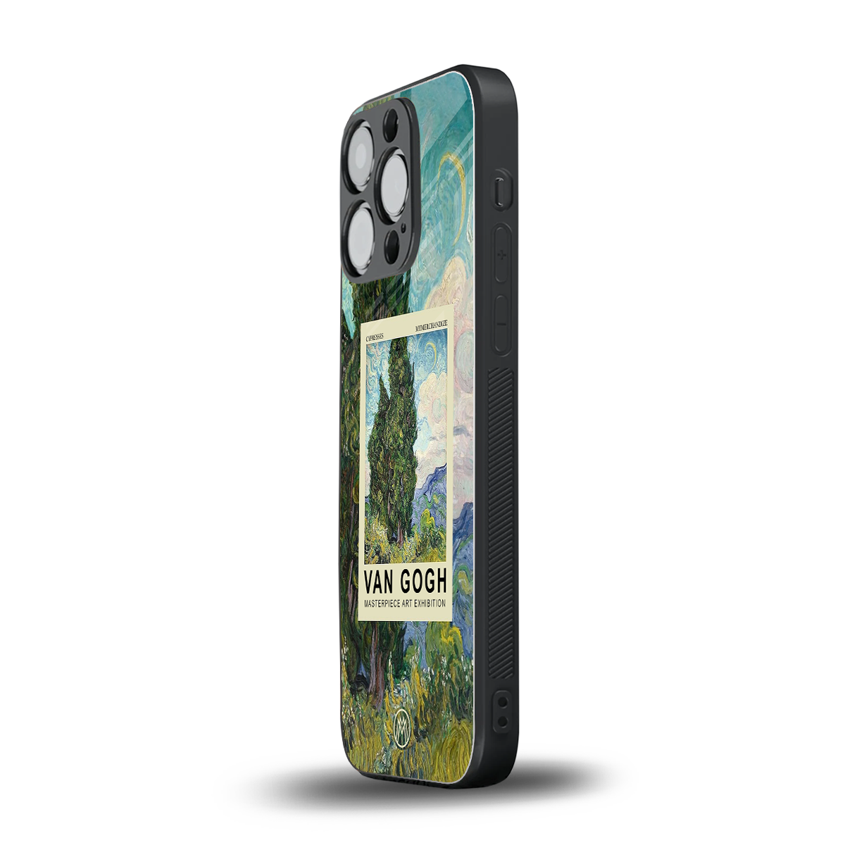 cypresses back phone cover | glass case for iphone 16 pro