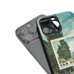 cypresses back phone cover | glass case for iphone 16 pro max