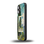 cypresses back phone cover | glass case for iphone 16