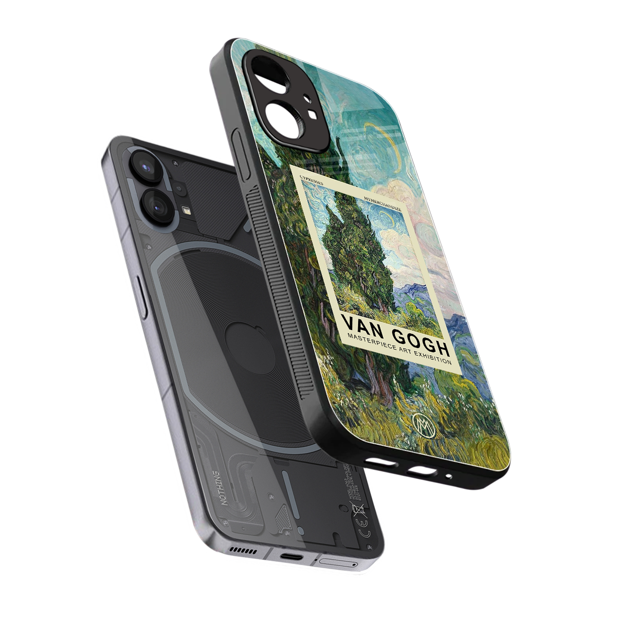 cypresses back phone cover | glass case for nothing phone 1