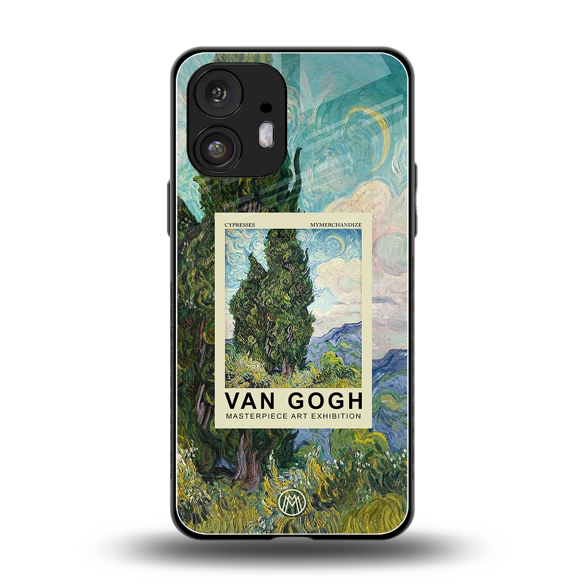 cypresses back phone cover | glass case for nothing phone 2