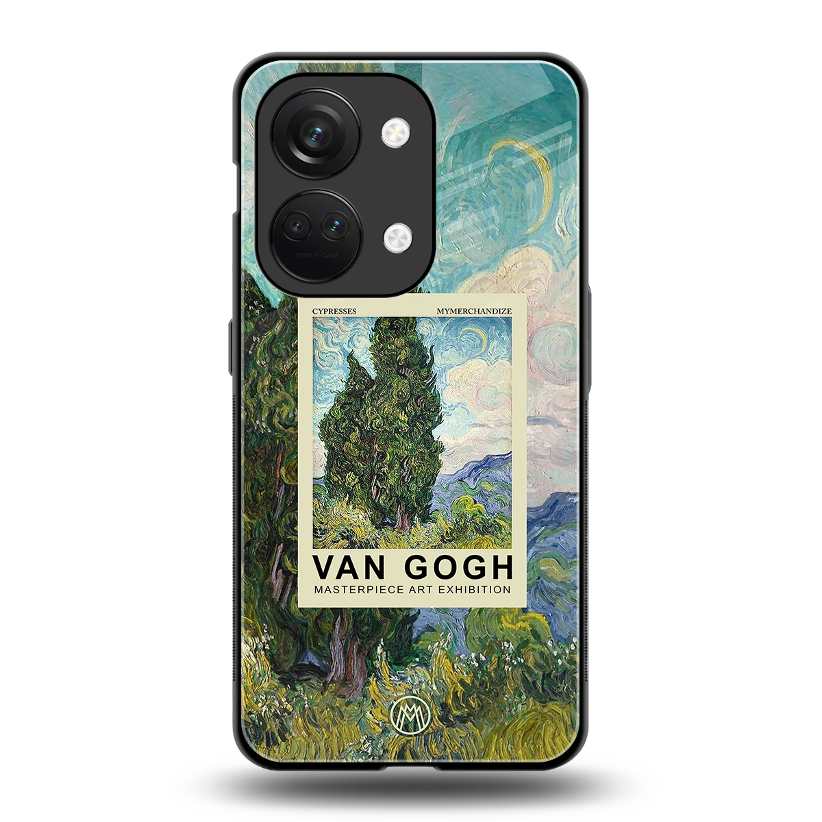 cypresses back phone cover | glass case for oneplus nord 3