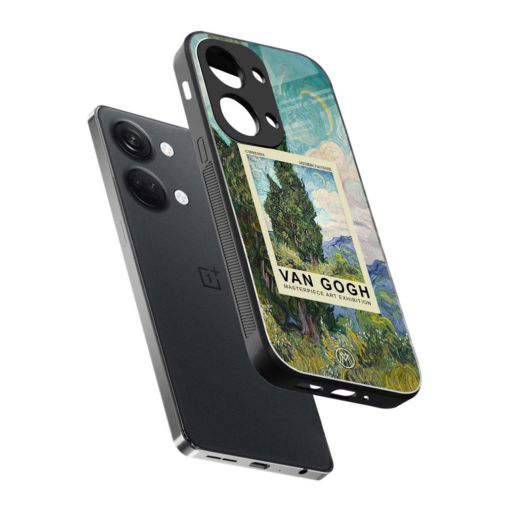 cypresses back phone cover | glass case for oneplus nord 3