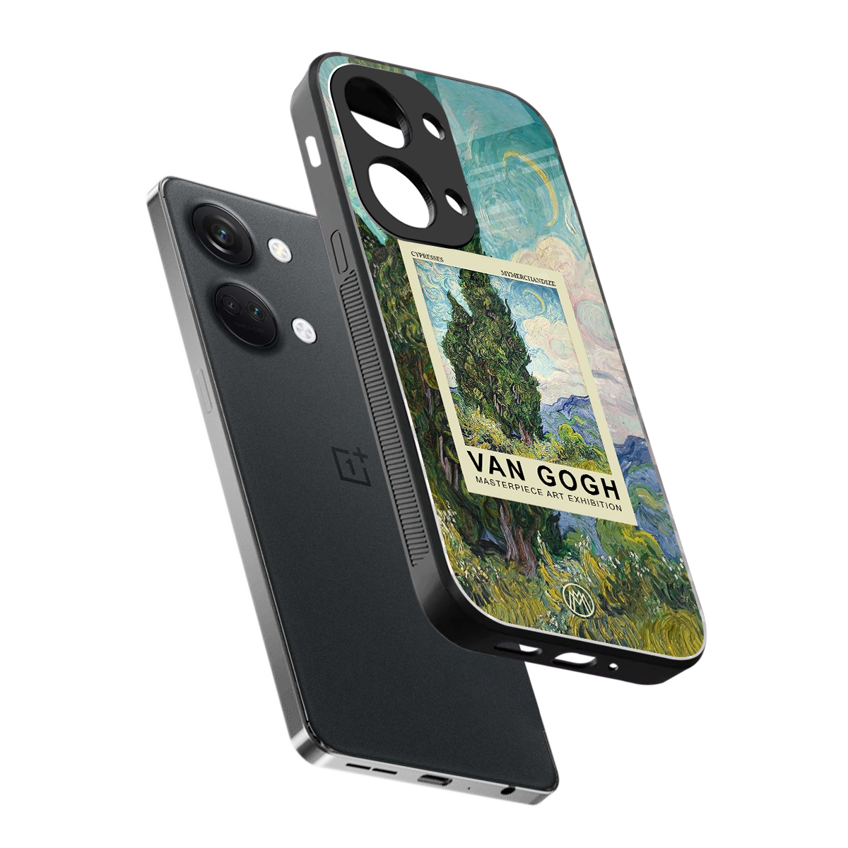 cypresses back phone cover | glass case for oneplus nord 3