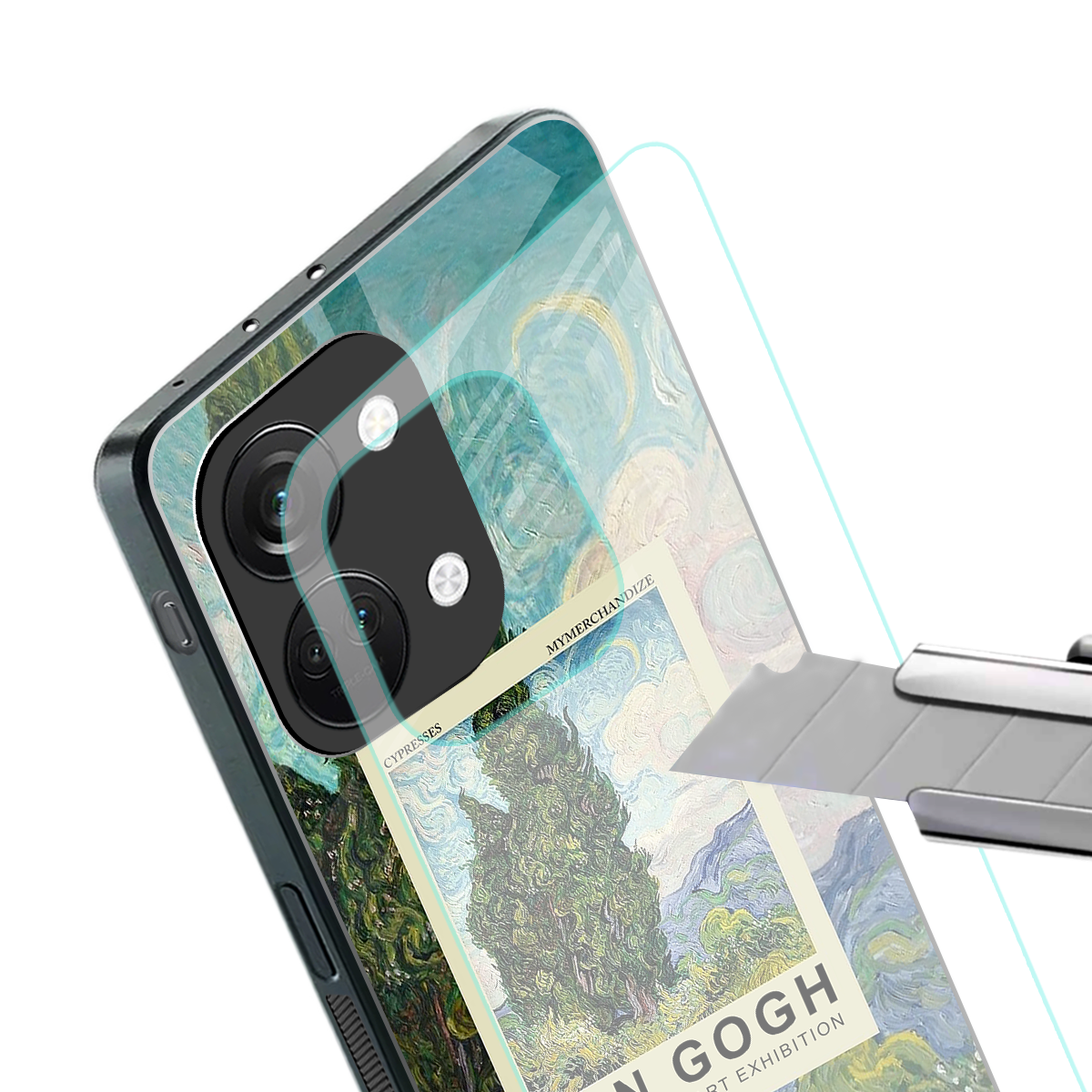 cypresses back phone cover | glass case for oneplus nord 3
