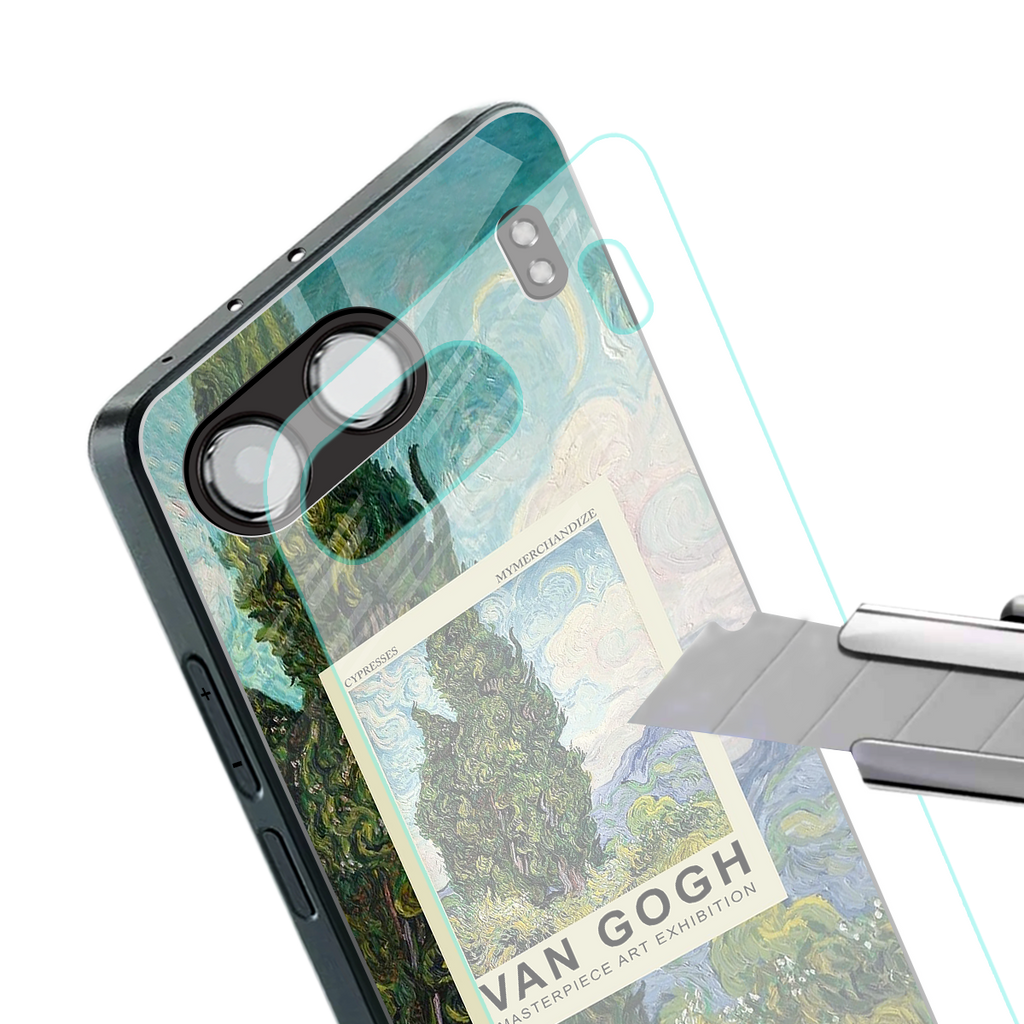 cypresses back phone cover | glass case for oneplus nord 4