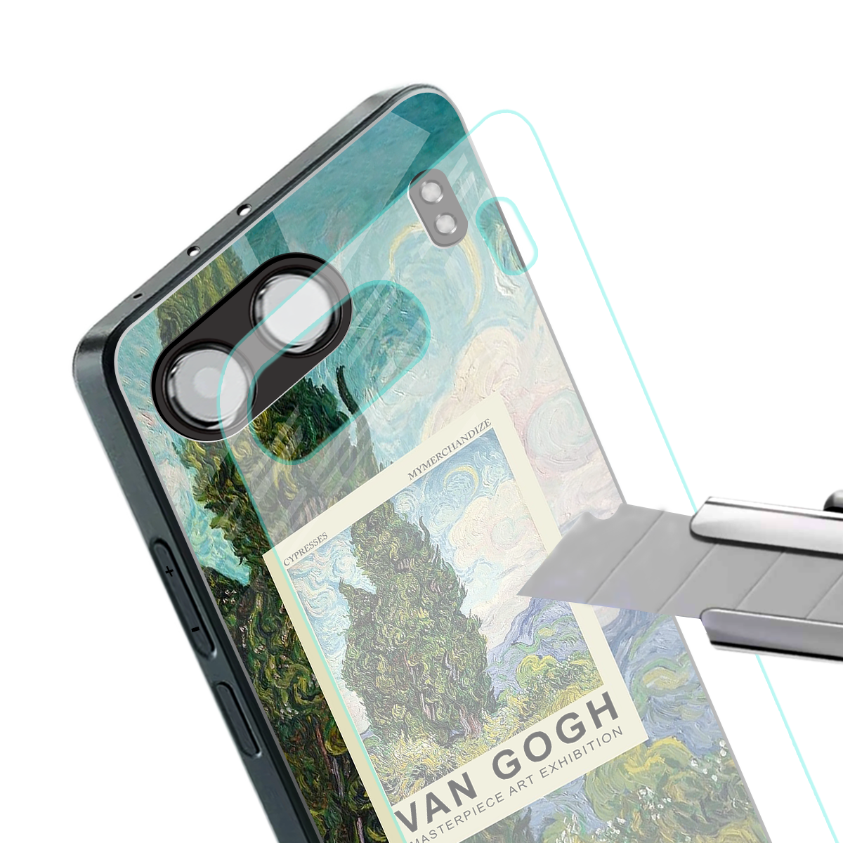 cypresses back phone cover | glass case for oneplus nord 4