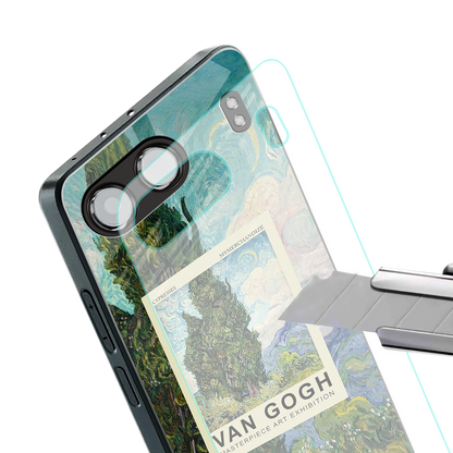 cypresses back phone cover | glass case for oneplus nord 4