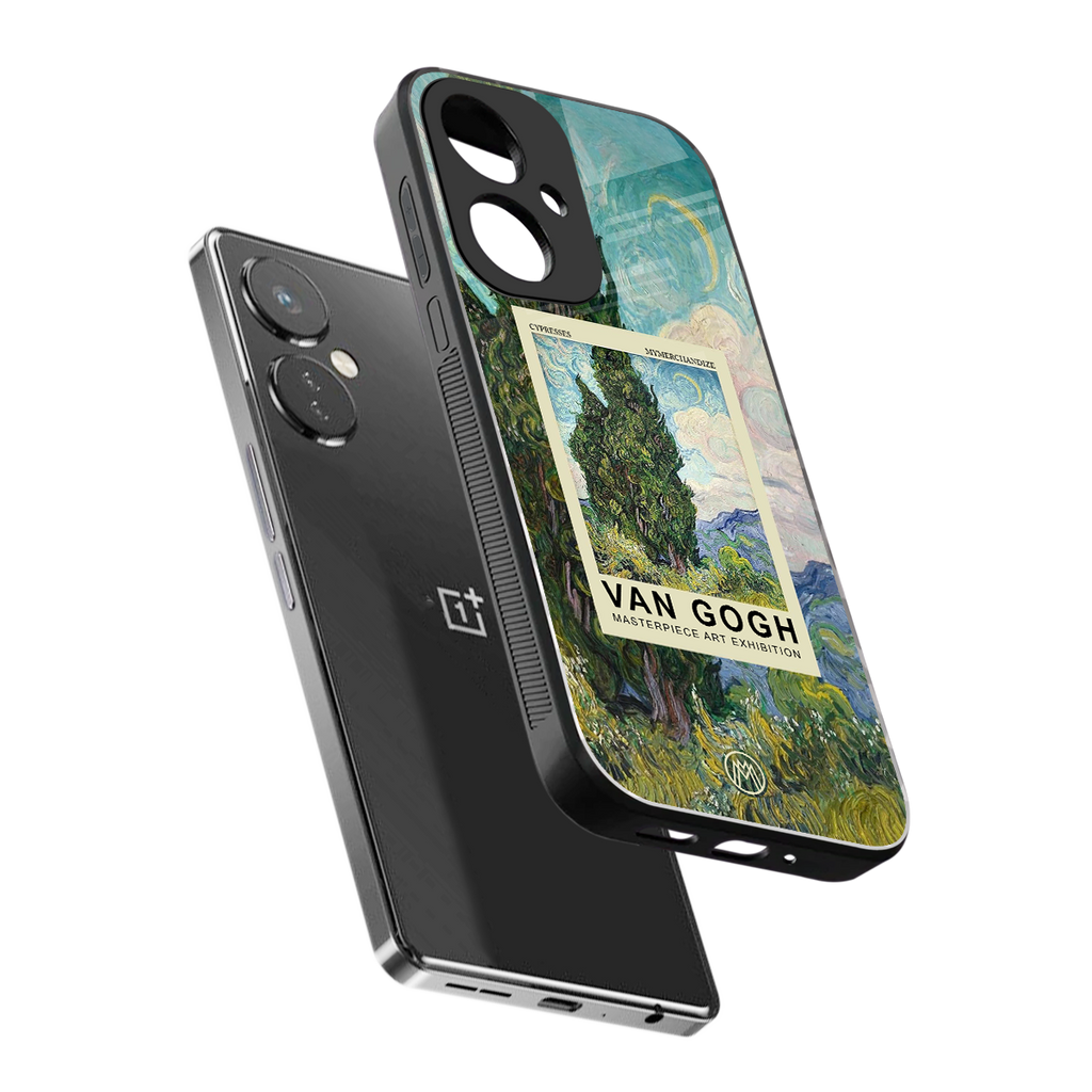 cypresses back phone cover | glass case for oneplus nord ce 3