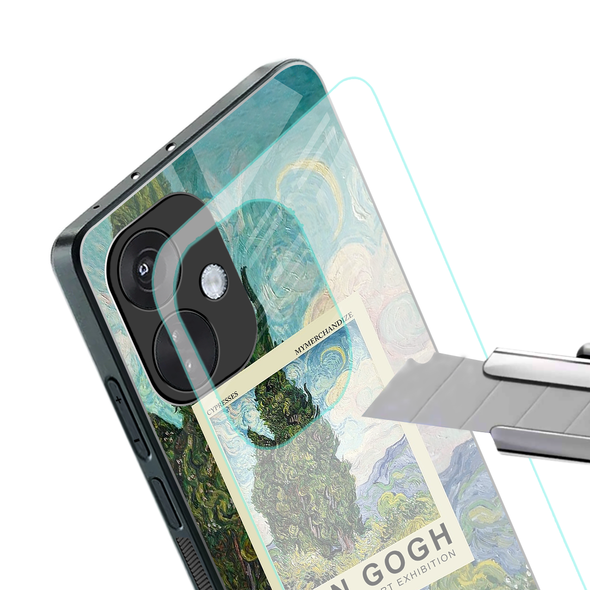 cypresses back phone cover | glass case for oneplus nord ce 3