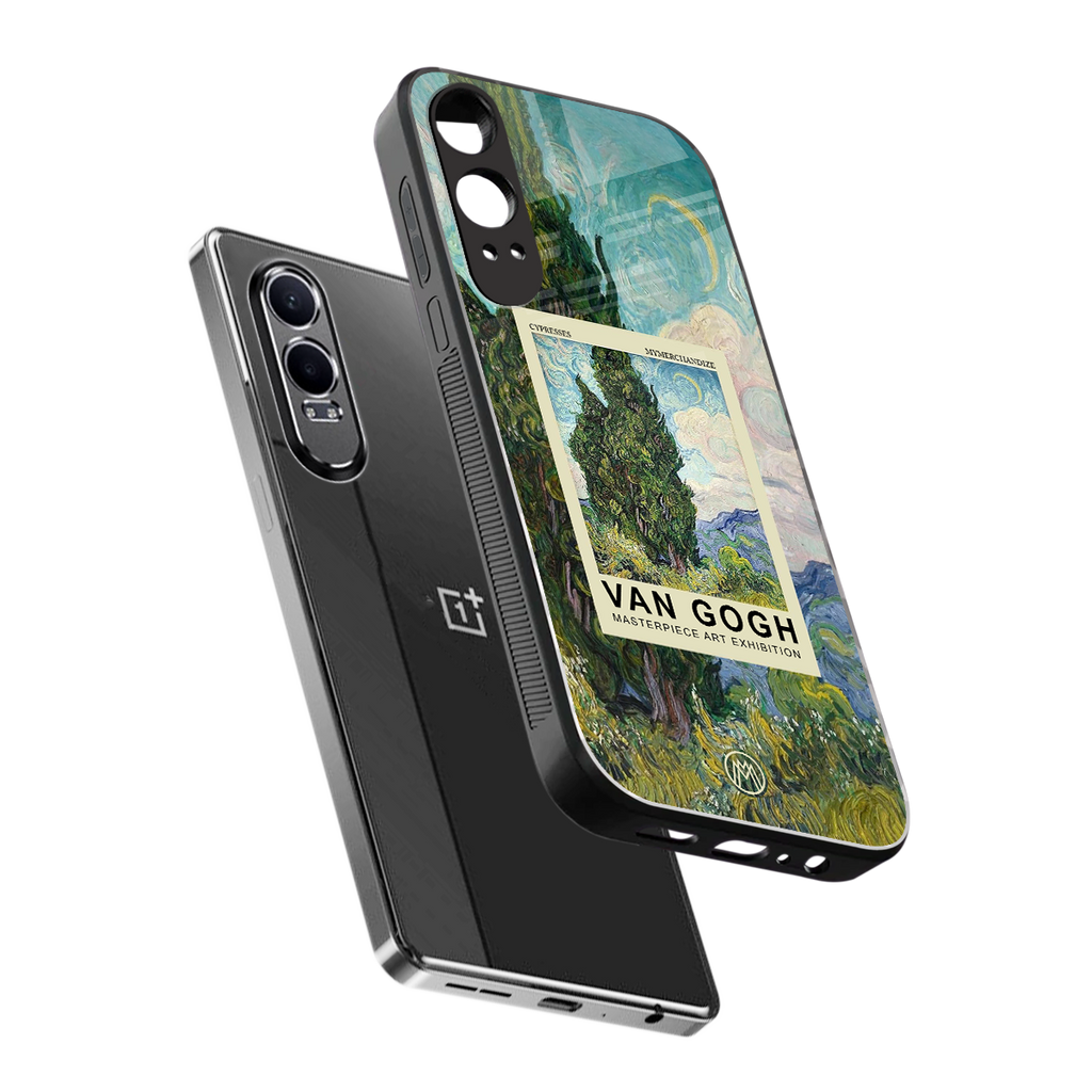 cypresses back phone cover | glass case for oneplus nord ce 4 lite