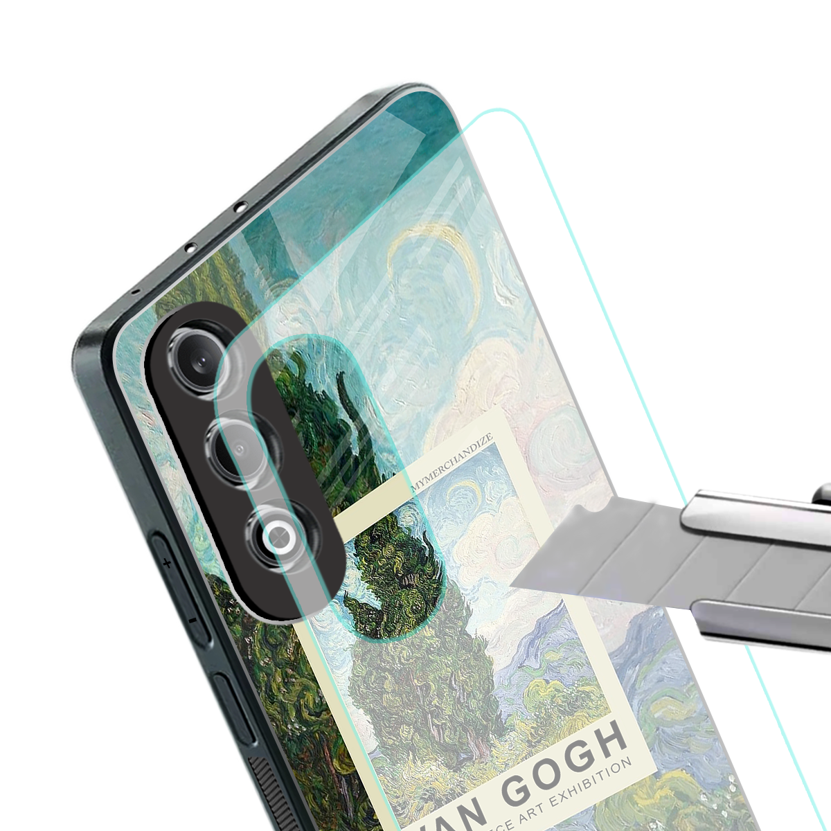 cypresses back phone cover | glass case for oneplus nord ce 4