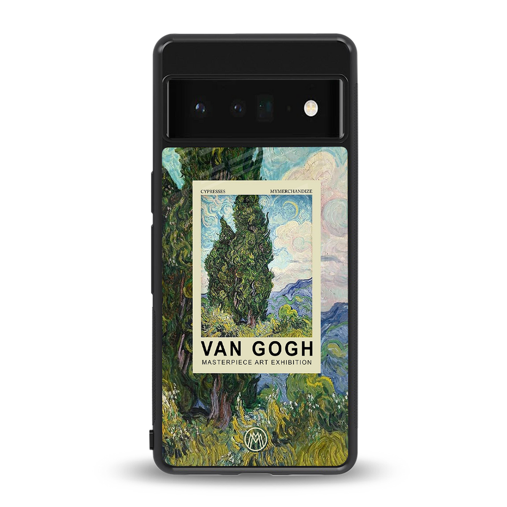 cypresses back phone cover | glass case for google pixel 6 pro