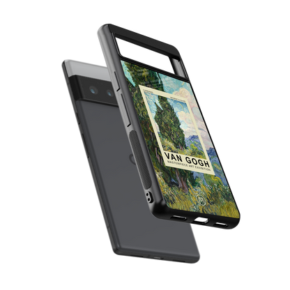 cypresses back phone cover | glass case for google pixel 6 pro