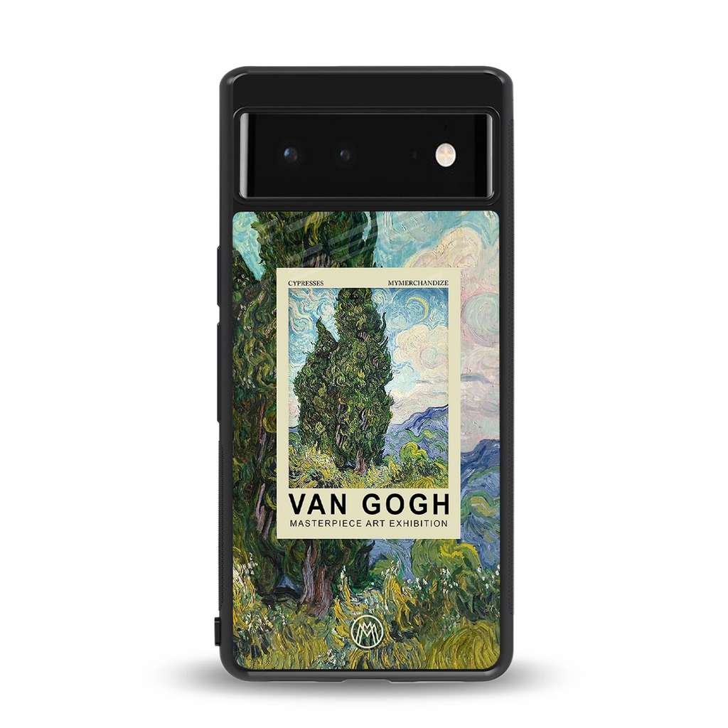 cypresses back phone cover | glass case for google pixel 6