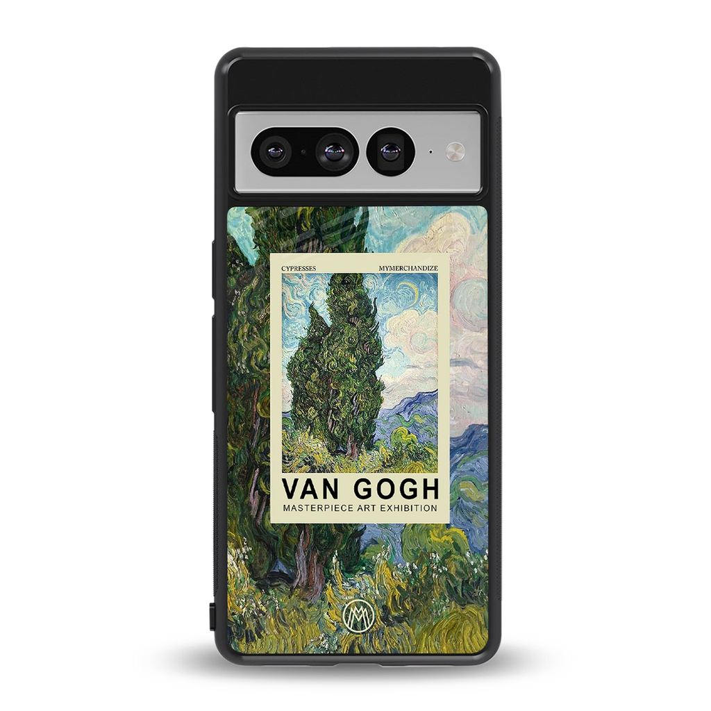 cypresses back phone cover | glass case for google pixel 7 pro