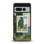 cypresses back phone cover | glass case for google pixel 7 pro