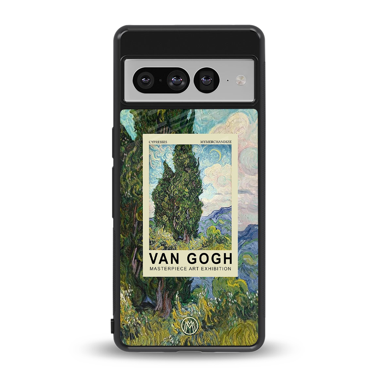 cypresses back phone cover | glass case for google pixel 7 pro
