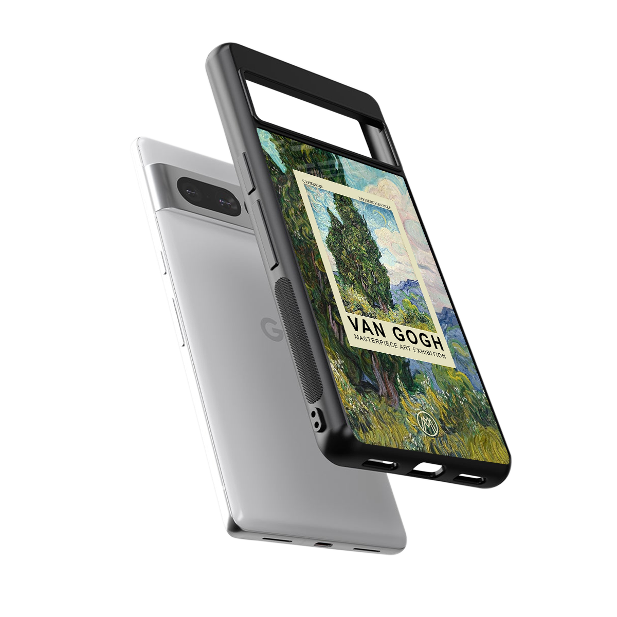 cypresses back phone cover | glass case for google pixel 7 pro