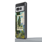 cypresses back phone cover | glass case for google pixel 7 pro