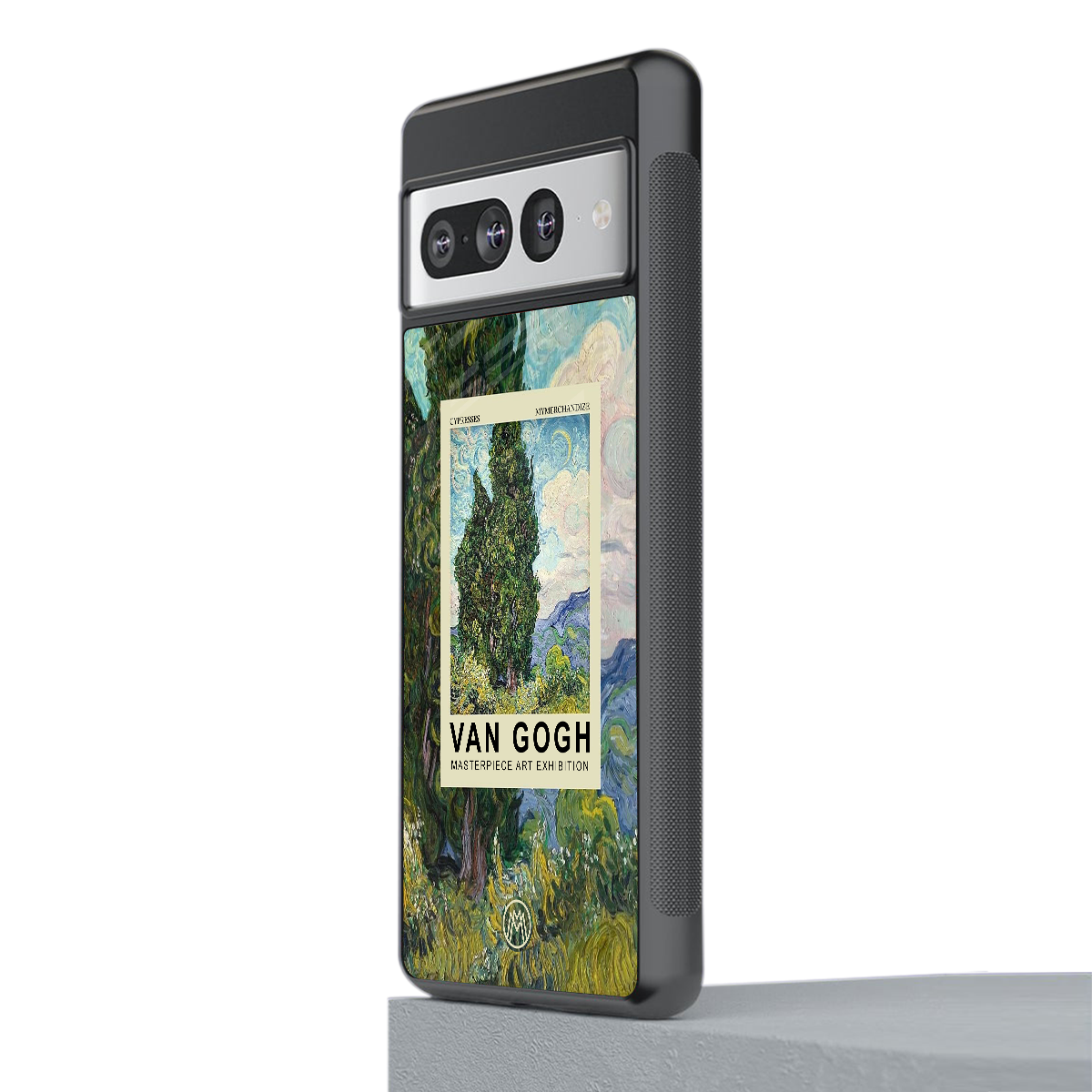 cypresses back phone cover | glass case for google pixel 7 pro
