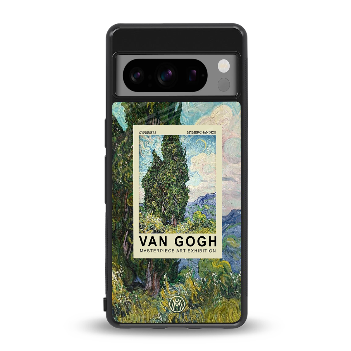 cypresses back phone cover | glass case for google pixel 8 pro