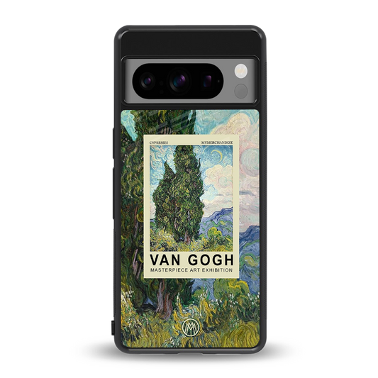 cypresses back phone cover | glass case for google pixel 8 pro