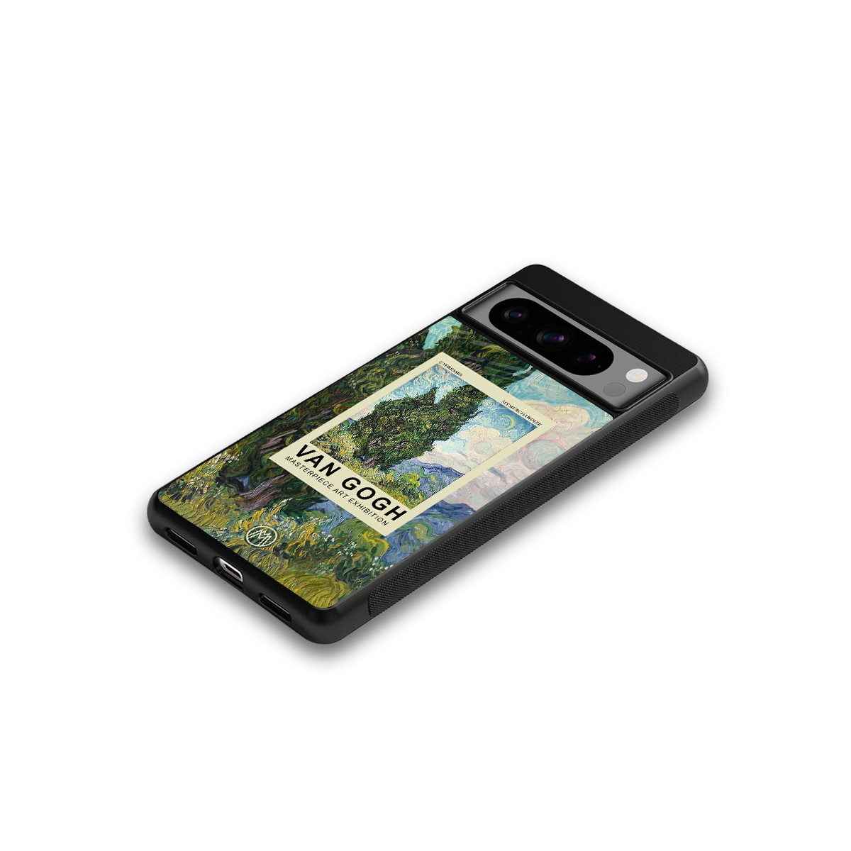 cypresses back phone cover | glass case for google pixel 8 pro